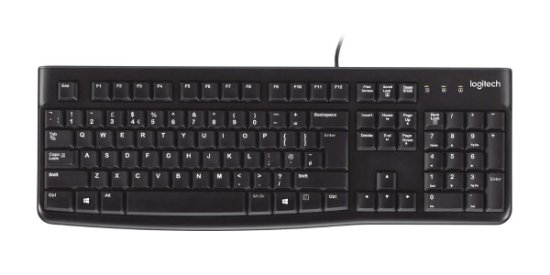 Tipkovnica LOGITECH K120, črna, OEM, USB