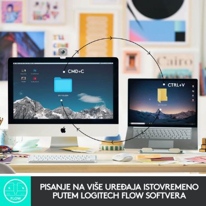 Tipkovnica LOGITECH MX Keys mini, brezžična, BT, srebrna