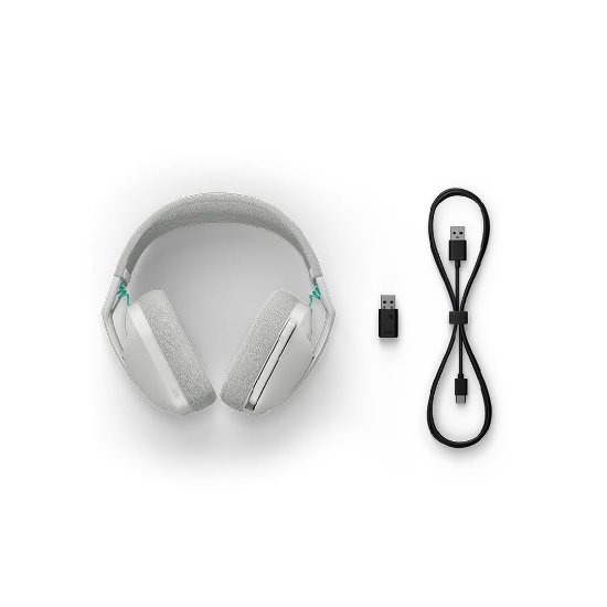 Slušalke LOGITECH Gaming G321, brezžične, BT, USB, bele