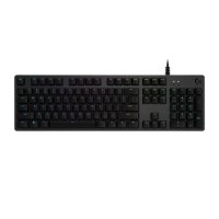 Tipkovnica LOGITECH Gaming G512 Carbon, RGB, mehanička, GX Brown Tactile, US layout, črna