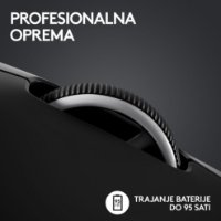 Miška LOGITECH Pro X Superlight 2, brezžična, optična, 32000dpi, črna, USB