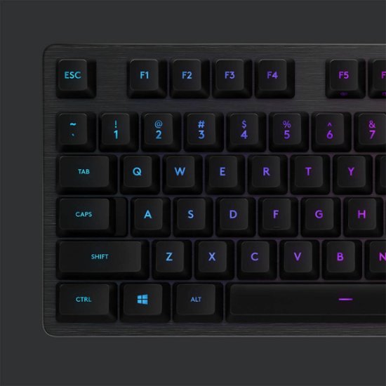 Tipkovnica LOGITECH Gaming G512 Carbon, RGB, mehanička, GX Brown Tactile, US layout, črna