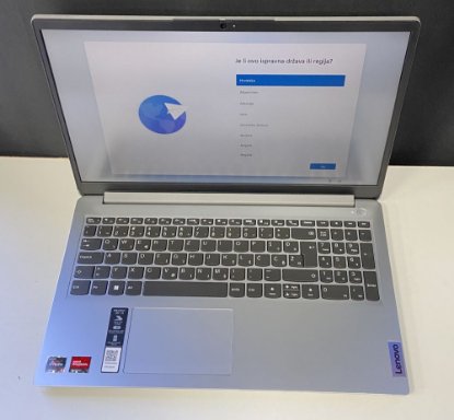 OPEN BOX - Laptop LENOVO IdeaPad 1 15AMN7 82VG00U1SC / Ryzen 5 7520U, 16GB, 512 GB SSD, AMD Radeon HD Graphics, 15.6" FHD IPS, Windows 11, sivi