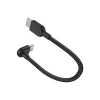 Kabel XIAOMI Mi, USB-C na USB-C, pleteni, 10cm, crni