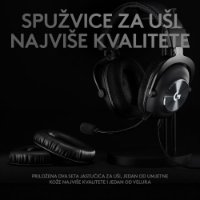 slušalke LOGITECH Gaming G PRO X, 7.1, črne