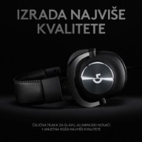 slušalke LOGITECH Gaming G PRO X, 7.1, črne