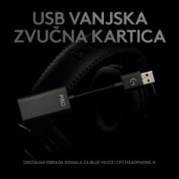 slušalke LOGITECH Gaming G PRO X, 7.1, črne