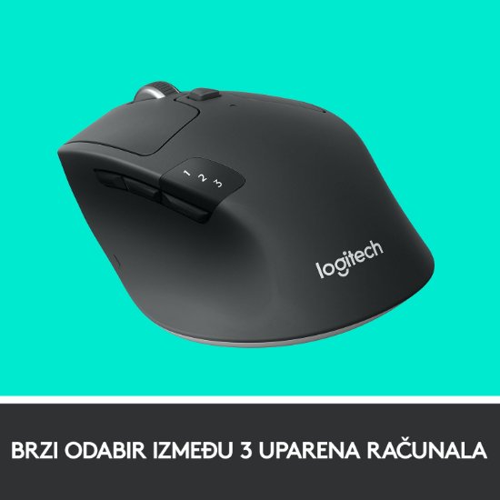 Miška LOGITECH M720 Triathlon, brezžična, Unifying receiver USB