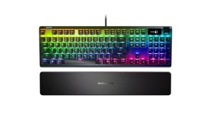 Tipkovnica STEELSERIES Apex 7, RGB, mehančna, Brown switch, US layout, USB, črna