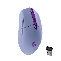Miška LOGITECH Gaming G305 Lightspeed, bežični, optički, 12000dpi, lilac, USB