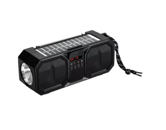 Zvočnik DENVER BTG-158, 80 W, BT, FM, MP3, USB, SD mikro, s solarnim panelom, črn
