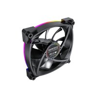 Ventilator MONTECH AX120 PWM, 120mm, 1600 okr/min, RGB, črni