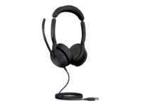 slušalke JABRA Evolve2 50 MS, on-ear, Stereo, USB-A, črne