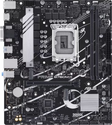 Matična plošća ASUS Prime B760M-K, Intel B760, DDR5, mATX, s. 1700 - 12/13/14 Gen procesorja