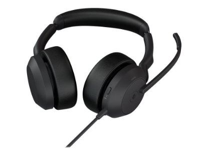 slušalke JABRA Evolve2 50 MS, on-ear, Stereo, USB-A, črne