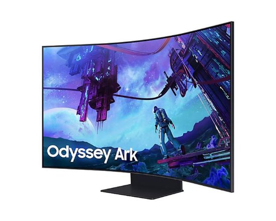 Gaming monitor 55" SAMSUNG Odyssey Ark LS55CG970NUXDU – 4K UHD, VA, 165Hz, 1 ms, 600 cd/m2, FreeSync, pivot, ukrivljen, zvočniki, črn