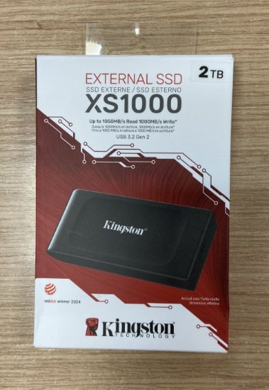 OPEN BOX - SSD vanjski 2TB KINGSTON XS1000, SXS1000/2000G, 1050/1000 MB/s, USB-C 3.2 Gen2