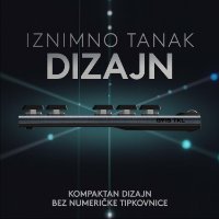 Tipkovnica LOGITECH Gaming G915 TKL Tenkeyless Lightspeed Linear, RGB, mehanička, brezžična, UK Layout, USB, črna