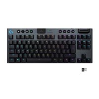 Tipkovnica LOGITECH Gaming G915 TKL Tenkeyless Lightspeed Linear, RGB, mehanička, brezžična, UK Layout, USB, črna