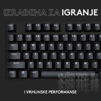 Tipkovnica LOGITECH Gaming G413 TKL SE, mehanička, črna, USB, US layout
