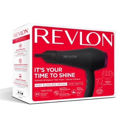 Sušilnik za lase REVLON AC, 2000W, črn