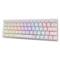 Tipkovnica WHITE SHARK GK-002211V2 Wakizashi-2, RGB, crveni switch, mehanička, US/HR,  bela