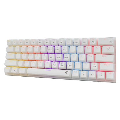 Tipkovnica WHITE SHARK GK-002211V2 Wakizashi-2, RGB, crveni switch, mehanička, US/HR,  bela