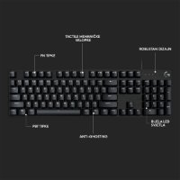 Tipkovnica LOGITECH Gaming G413 SE, mehanička, črna, USB, US layout