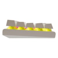 Tipkovnica WHITE SHARK GK-002212V2 Wakizashi-2, RGB, rdeči switch, mehanska, UK/HR, bela