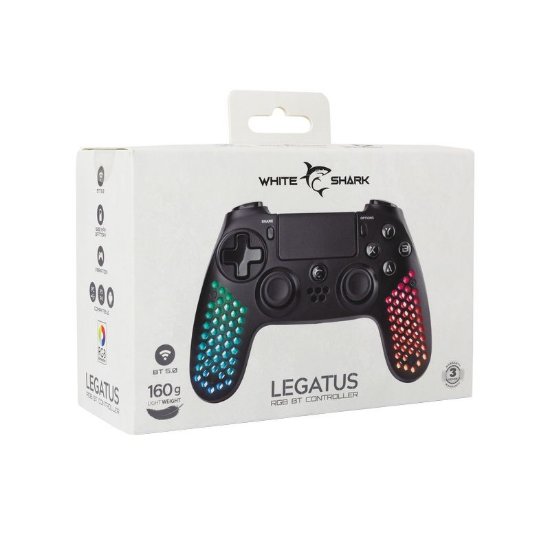 Gamepad WHITE SHARK Legatus GPW-4009, bežični, PC/PS4, črni