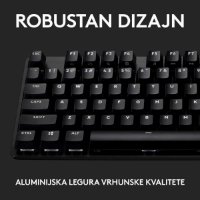 Tipkovnica LOGITECH Gaming G413 TKL SE, mehanička, črna, USB, US layout