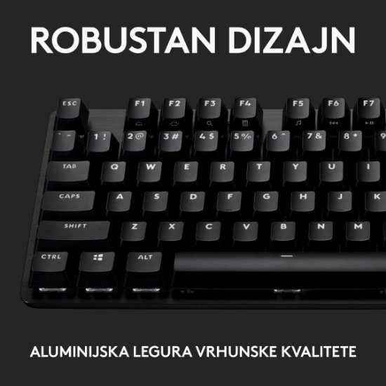 Tipkovnica LOGITECH Gaming G413 TKL SE, mehanička, črna, USB, US layout