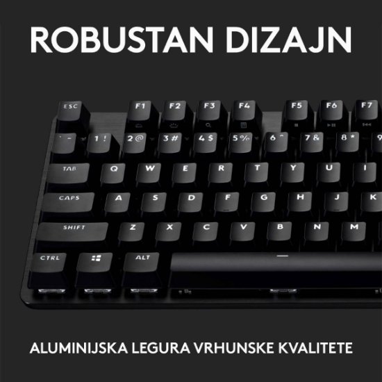 Tipkovnica LOGITECH Gaming G413 SE, mehanička, črna, USB, US layout