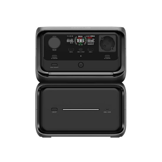 Energijska postaja ECOFLOW River 3 Max Plus, 600 W, črna