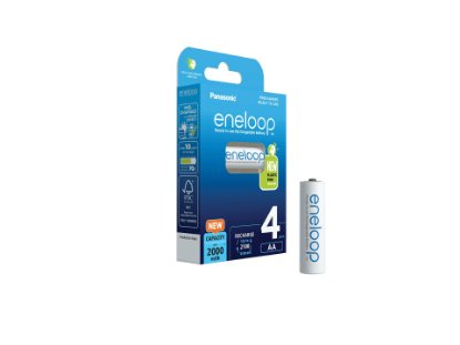 Baterije PANASONIC Eneloop BK4MCDE4BE, AAA, polnilne, 800mAh, 4 kosi