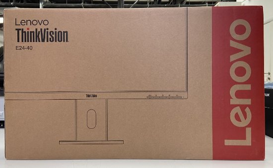 OPEN BOX - Monitor 23,8" LENOVO ThinkVision E24-40, FHD, IPS, 100Hz, 6ms, 250cd/m2, pivot, zvučnici, crni