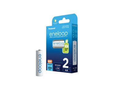 Baterije PANASONIC Eneloop BK3MCDE2BE, AA, polnilne, 2000mAh, 2 kosa
