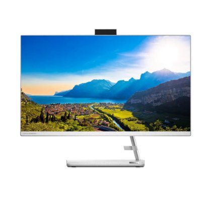 Računalnik AiO LENOVO IdeaCentre F0FY00N5SC / 27" FHD IPS, Ryzen 7 7730U, 16 GB, 1 TB SSD, AMD Radeon Graphics, tipkovnica, miška, Windows 11, beli