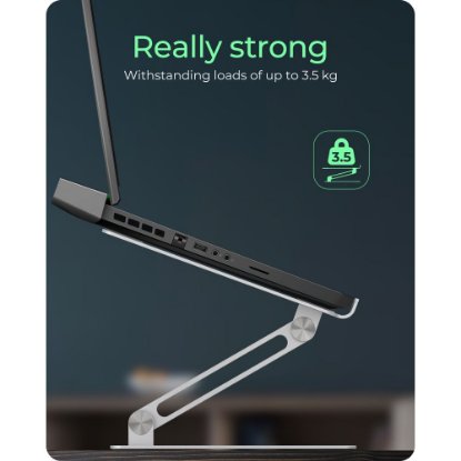 Stojalo za prenosni računalnik ICY BOX IB-NH300, do 17", sivo.