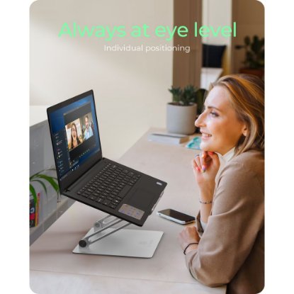 Stojalo za prenosni računalnik ICY BOX IB-NH300, do 17", sivo.