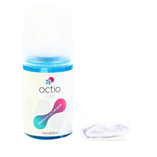 Čistilno sredstvo OCTIO S05, za zaslone, krpica, sprej, 200 ml