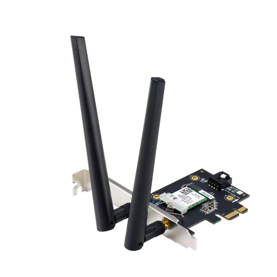 Omrežna kartica ASUS PCE-BE6500, Dual Band PCI-E WiFi 7, za brezžično omrežje