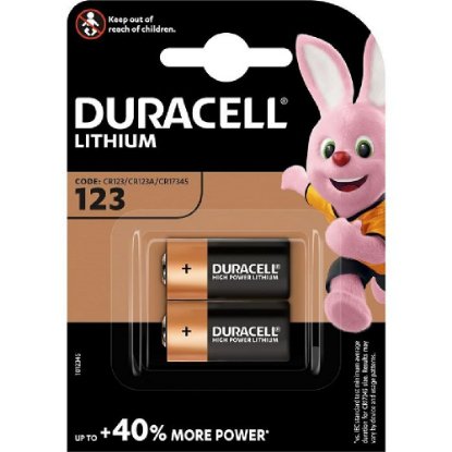Baterija DURACELL DL123AB2, 3 V, 1600 mAh, 2 kom