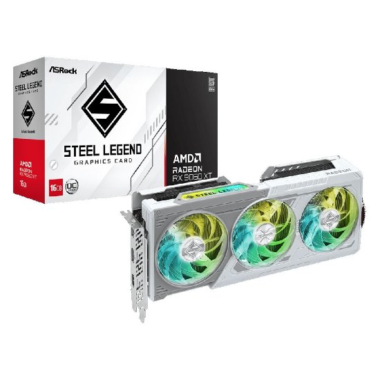 Grafička kartica ASROCK Radeon RX 9060 XT Steel Legend OC, 16GB GDDR6