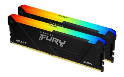 RAM pomilnik PC-25600, 32GB, KINGSTON Fury Beast RGB KF432C16BB2AK2/32, DDR4 3200MHz, 2x16GB