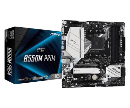 Matična plošća ASROCK B550M Pro4, AMD B550, mATX, s. AM4