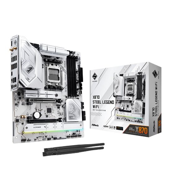 Matična ploča ASROCK X870 Steel Legend WiFi, AMD X870, DDR5, WiFi, ATX, s. AM5