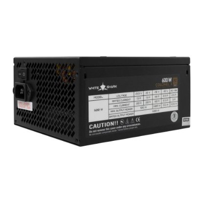 Napajalnik 600W, WHITE SHARK Colonel-3, 140mm vent., 80+ Bronze, modularni