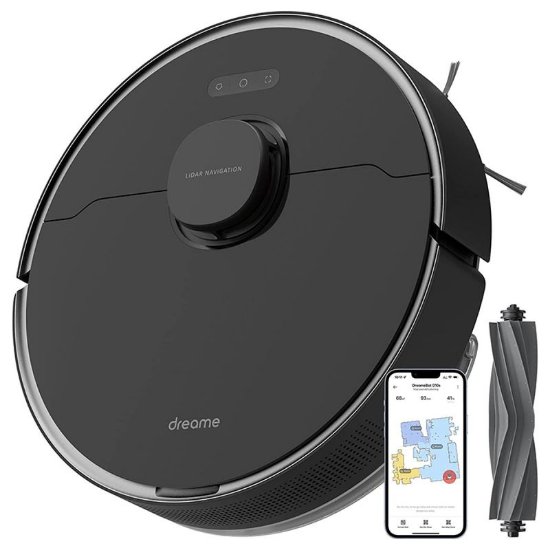 Robotski sesalnik DREAME D10S PRO, z mokrim brisanjem, črn