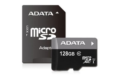 Pomnilniška kartica ADATA, micro SDXC, 128 GB, AUSDX128GUICL10A1-RA1, class 10 + adapter